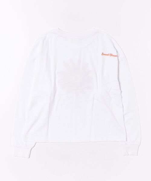 ROXY/ロキシー 長袖 Tシャツ ロンT キッズ ショート丈 フラワー