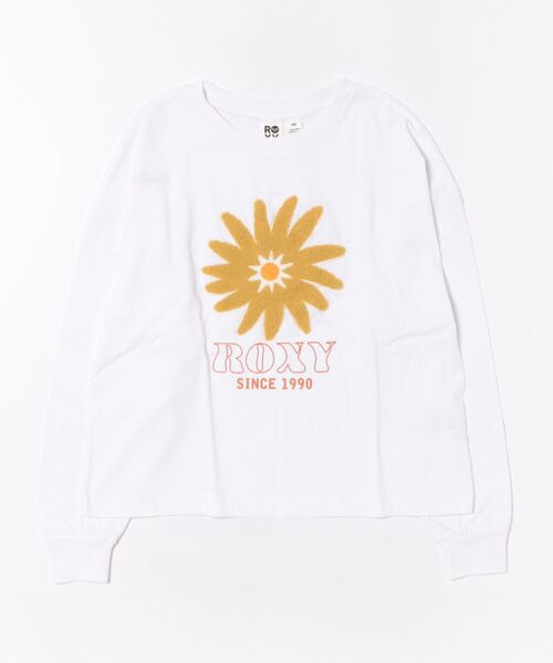 ROXY/ロキシー 長袖 Tシャツ ロンT キッズ ショート丈 フラワー