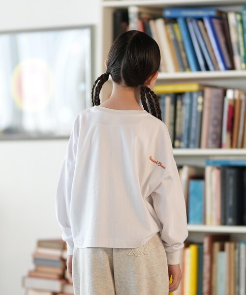 ROXY/ロキシー 長袖 Tシャツ ロンT キッズ ショート丈 フラワー