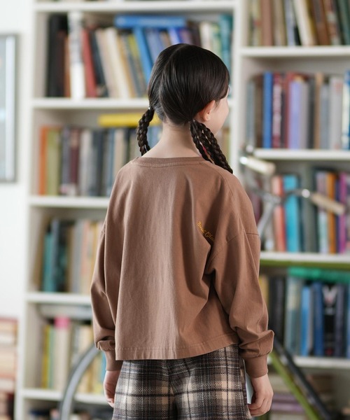 ROXY/ロキシー 長袖 Tシャツ ロンT キッズ ショート丈 フラワー