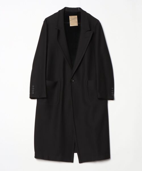 ROBES&CONFECTIONS（ローブスコンフェクションズ）の「Robes & Confections/ローブス&コンフェクションズ/13oz ジャージーデニム裏起毛コート（チェスターコート・レディース・ブラック・1/3）」の4枚目の写真