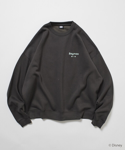 FREAK'S STORE(フリークスストア)の「限定展開 DISNEY / ディズニー ベイマックス / 別注 バックプリント クルーネックスウェット(スウェット・メンズ・アッシュグレー/ピンク/スミクロ・SMALL/MEDIUM/LARGE)」の11枚目の写真