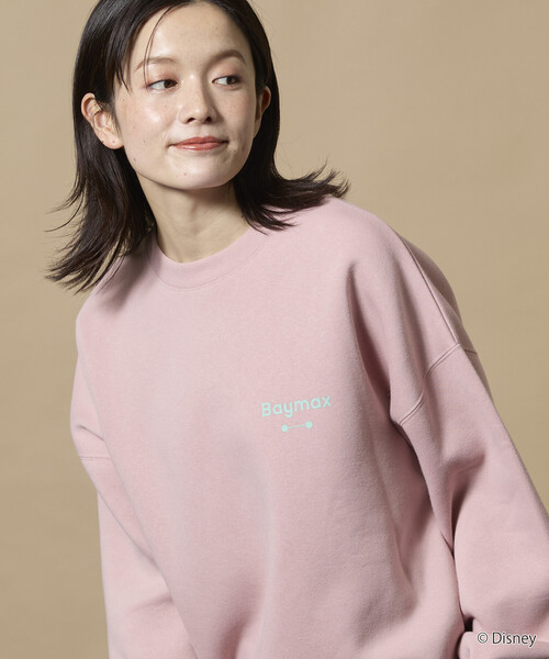 FREAK'S STORE(フリークスストア)の「限定展開 DISNEY / ディズニー ベイマックス / 別注 バックプリント クルーネックスウェット(スウェット・メンズ・アッシュグレー/ピンク/スミクロ・SMALL/MEDIUM/LARGE)」の22枚目の写真