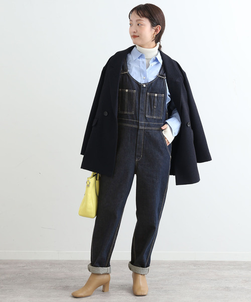 SLOBE IENA（スローブイエナ）の「オーバーオール（サロペット/オーバーオール・レディース・ネイビー・38）」の4枚目の写真