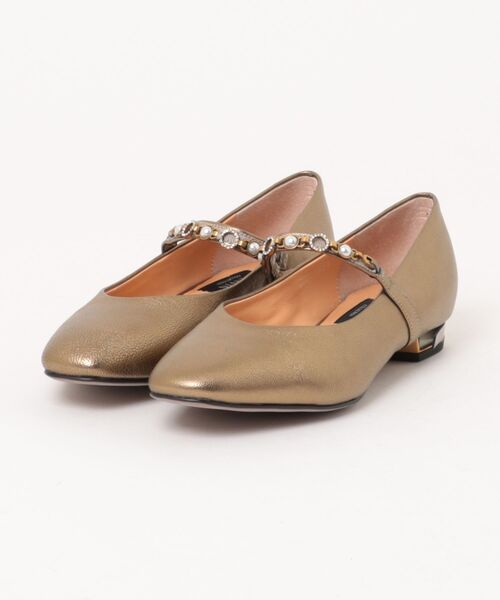 LANVIN collection(ランバン コレクション)の「ストラップカッターパンプス(パンプス・レディース・ブラック/ブロンズ・22.5cm/23.0cm/23.5cm/24.0cm/24.5cm/22.0cm)」の1枚目の写真