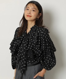 なな様✩JUSGLITTY エアリーフリルシャツブラウス JUSGLITTY（ジャス