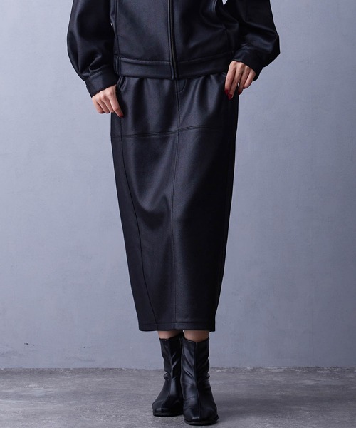 NICOLE white（ニコルホワイト）の「【セットアップ対応】タイトスカート（スカート・レディース・チャコール/ブラック/キャメル・FREE）」の2枚目の写真