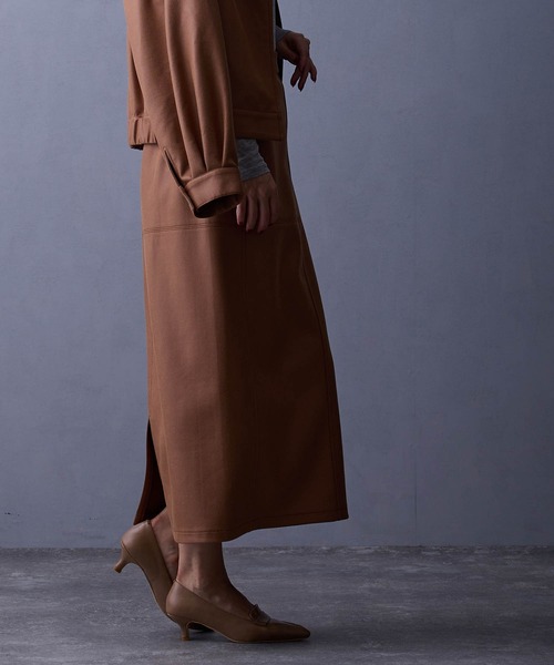 NICOLE white（ニコルホワイト）の「【セットアップ対応】タイトスカート（スカート・レディース・チャコール/ブラック/キャメル・FREE）」の7枚目の写真