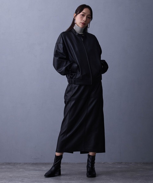 NICOLE white（ニコルホワイト）の「【セットアップ対応】タイトスカート（スカート・レディース・チャコール/ブラック/キャメル・FREE）」の14枚目の写真