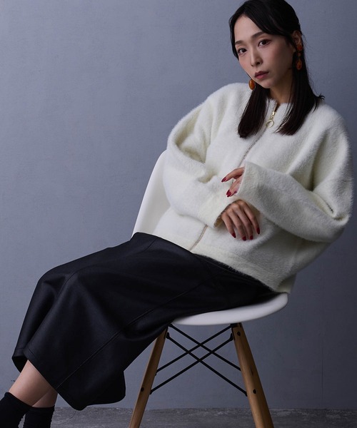 NICOLE white（ニコルホワイト）の「【セットアップ対応】タイトスカート（スカート・レディース・チャコール/ブラック/キャメル・FREE）」の16枚目の写真