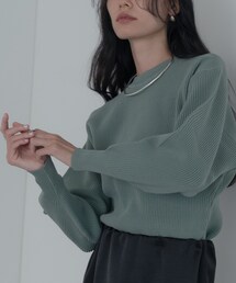 フォルムスリーブコンシャスニット