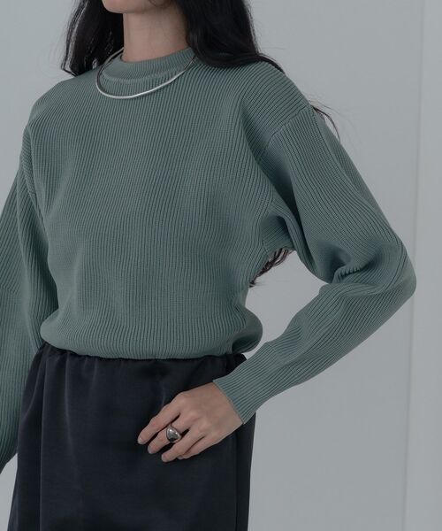 セール】フォルムスリーブコンシャスニット（ニット/セーター