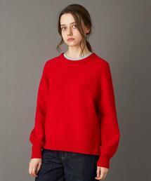 コスタンザ★極美品★クルーネックニット★27&9ゲージウール★ワインレッド 27×9ゲージ】ウール クルーネックニット（ニット）｜STRASBURGO