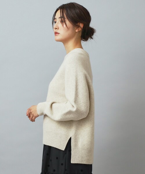 DRESSTERIOR（ドレステリア）の「カシミヤブレンドクルーネックニット（ニット/セーター・レディース・ライトグレー/ナチュラル/ワインレッド・36/34/38）」の15枚目の写真