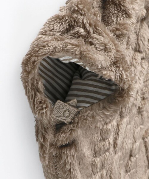 BRANSHES（ブランシェス）の「【ベビー】ケーブル柄ケープ（その他ベビー用品・キッズ・ライトベージュ/ブラウン・FREE）」の10枚目の写真