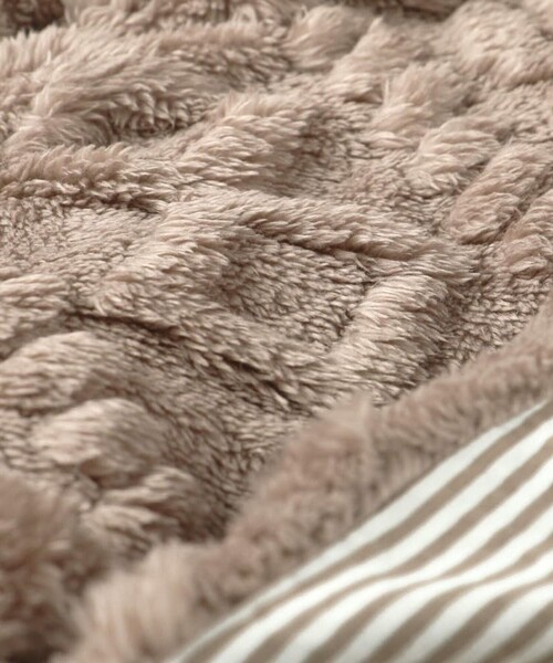 BRANSHES（ブランシェス）の「【ベビー】ケーブル柄ケープ（その他ベビー用品・キッズ・ライトベージュ/ブラウン・FREE）」の13枚目の写真