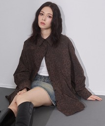 ENVYM | レオパード オーバーシャツ(シャツ/ブラウス)