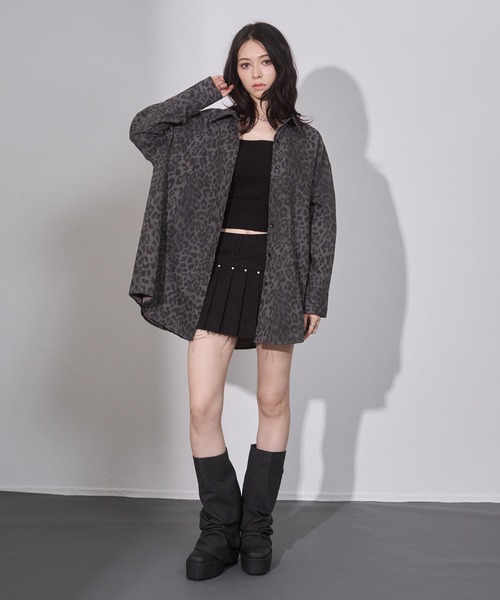 ENVYM(アンビー)の「レオパード オーバーシャツ(シャツ/ブラウス・レディース・グレー/ブラウン・FREE)」の20枚目の写真