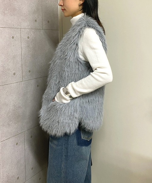 セール】中綿フェイクファーベスト（ベスト）｜NANEA（ナネア