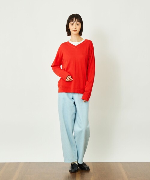 MACKINTOSH PHILOSOPHY(マッキントッシュ フィロソフィー)の「GREY LABEL ファインコットンVネックニット(ニット/セーター・レディース・チャコールグレー/ブラウン系その他5/レッド系その他/ピンク系その他2・2/6)」の14枚目の写真
