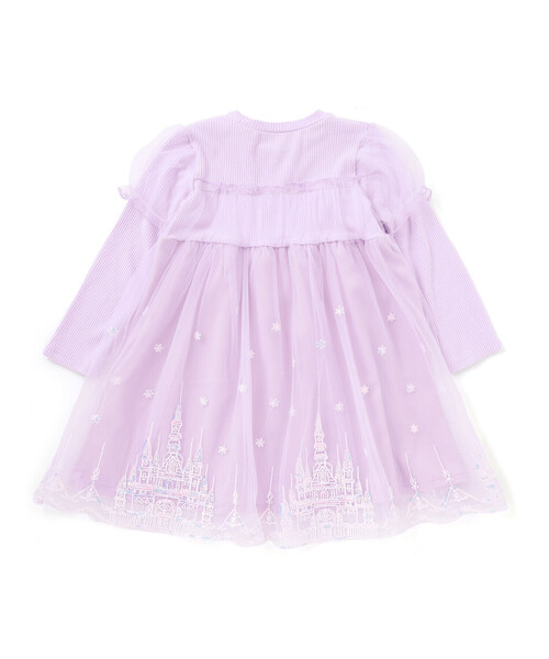 SLAP SLIP（スラップスリップ）の「フワフワお城刺しゅうチュールドッキングワンピース(80~130cm)（ワンピース・キッズ・ブルー/パープル・110cm/120cm/80ｃｍ/100cm/90cm/130cm）」の20枚目の写真