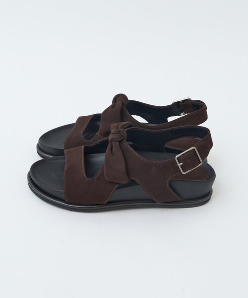 BEARDSLEY（ビアズリー）の「《SALONDEJU》リボン型サンダル（サンダル・レディース・ブラック/ブラウン・36/37/38/39）」の8枚目の写真