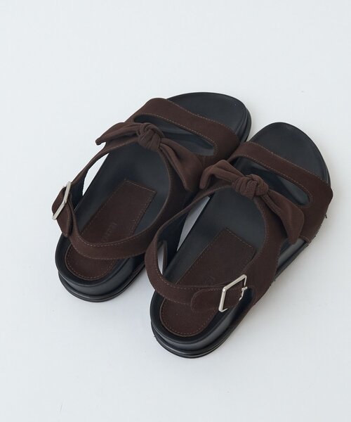 BEARDSLEY（ビアズリー）の「《SALONDEJU》リボン型サンダル（サンダル・レディース・ブラック/ブラウン・36/37/38/39）」の9枚目の写真
