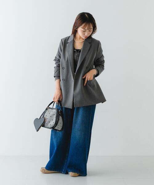 RODE SKO（ロデスコ）の「ハートキャンバスバッグ（ショルダーバッグ・レディース・ブラック/ベージュ・ONE）」の8枚目の写真