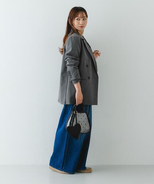 RODE SKO（ロデスコ）の「ハートキャンバスバッグ（ショルダーバッグ・レディース・ブラック/ベージュ・ONE）」の9枚目の写真