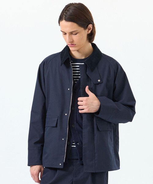 MACKINTOSH PHILOSOPHY(マッキントッシュ フィロソフィー)の「ダブルピーチスキンツイル TAPTON(タップトン)(ブルゾン・メンズ・ダークネイビー/ベージュ系その他・38/40)」の1枚目の写真