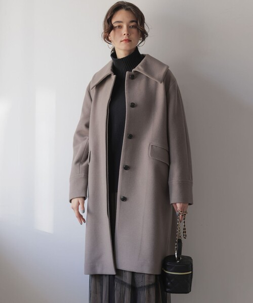 ウールモッサステンカラー コート（ステンカラーコート）｜組曲