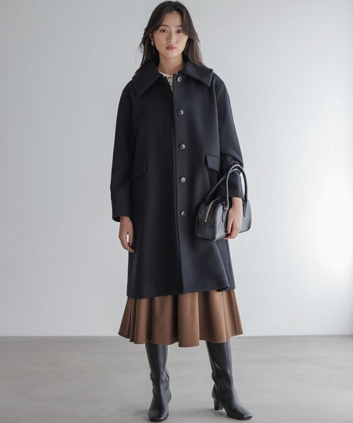 ウールモッサステンカラーコート ウールモッサステンカラー コート（ステンカラーコート）｜組曲