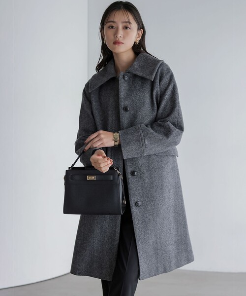 ウールモッサステンカラー コート（ステンカラーコート）｜組曲