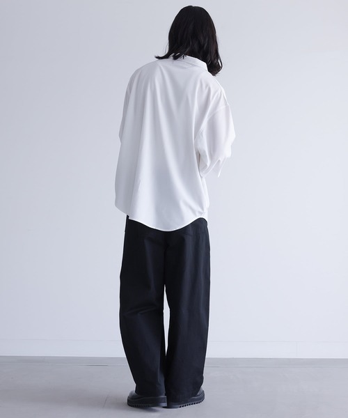 MDR（エムディアール）の「ルーズシルエットレギュラーカラーシャツ（シャツ/ブラウス・メンズ・オフホワイト/ブラック・L/M）」の4枚目の写真