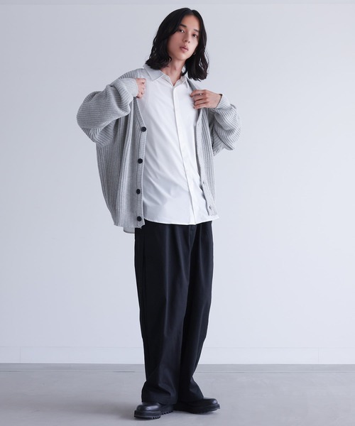 MDR（エムディアール）の「ルーズシルエットレギュラーカラーシャツ（シャツ/ブラウス・メンズ・オフホワイト/ブラック・L/M）」の6枚目の写真