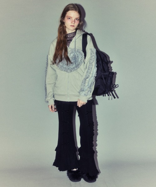 Candy Stripper（キャンディストリッパー）の「FANCY RIBBON バックパック（バックパック/リュック・レディース・オフホワイト/ブラック・FREE）」の8枚目の写真