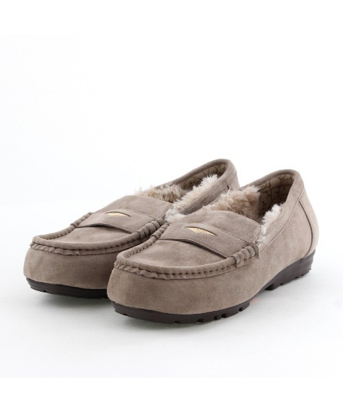 HIMIKO（ヒミコ）の「【HIMIKO】【撥水】メタルポイントふわふわモカシン/651332（モカシン/デッキシューズ・レディース・ベージュ/パープル/ブラック・21.5cm/22.0cm/22.5cm/23.0cm/23.5cm/24.0cm/24.5cm/25.0cm/25.5cm/26.0cm/26.5cm）」の5枚目の写真