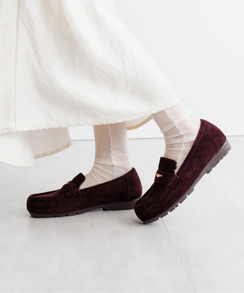 HIMIKO（ヒミコ）の「【HIMIKO】【撥水】メタルポイントふわふわモカシン/651332（モカシン/デッキシューズ・レディース・ベージュ/パープル/ブラック・21.5cm/22.0cm/22.5cm/23.0cm/23.5cm/24.0cm/24.5cm/25.0cm/25.5cm/26.0cm/26.5cm）」の16枚目の写真