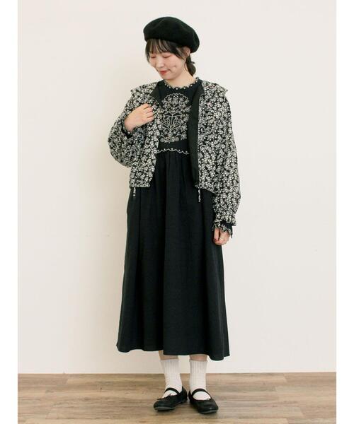 めいさん専用 刺繍入りチャコールワンピース 45_3a863ea0-aa80-4aae-a16d-