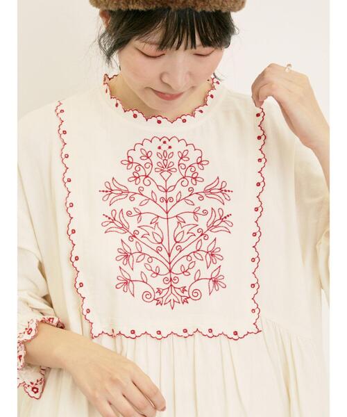 Samansa Mos2（サマンサ モスモス）の「【S/Mサイズ】配色刺繍