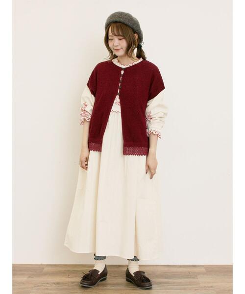 Samansa Mos2（サマンサ モスモス）の「【S/Mサイズ】配色刺繍