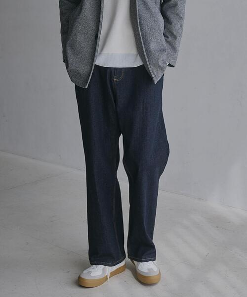 THE SHOP TK （ザ ショップ ティーケー ）の「コットンカーブデニム 【セットアップ可/洗濯機OK】（デニムパンツ・メンズ・ネイビー/ブラック・04/03/02）」の10枚目の写真