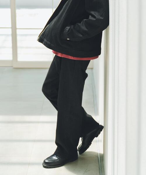 THE SHOP TK （ザ ショップ ティーケー ）の「コットンカーブデニム 【セットアップ可/洗濯機OK】（デニムパンツ・メンズ・ネイビー/ブラック・04/03/02）」の5枚目の写真