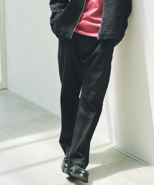 THE SHOP TK （ザ ショップ ティーケー ）の「コットンカーブデニム 【セットアップ可/洗濯機OK】（デニムパンツ・メンズ・ネイビー/ブラック・04/03/02）」の4枚目の写真