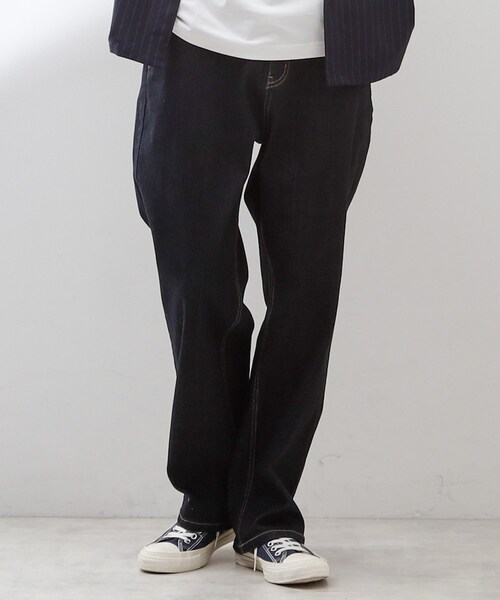 THE SHOP TK （ザ ショップ ティーケー ）の「コットンカーブデニム 【セットアップ可/洗濯機OK】（デニムパンツ・メンズ・ネイビー/ブラック・04/03/02）」の22枚目の写真