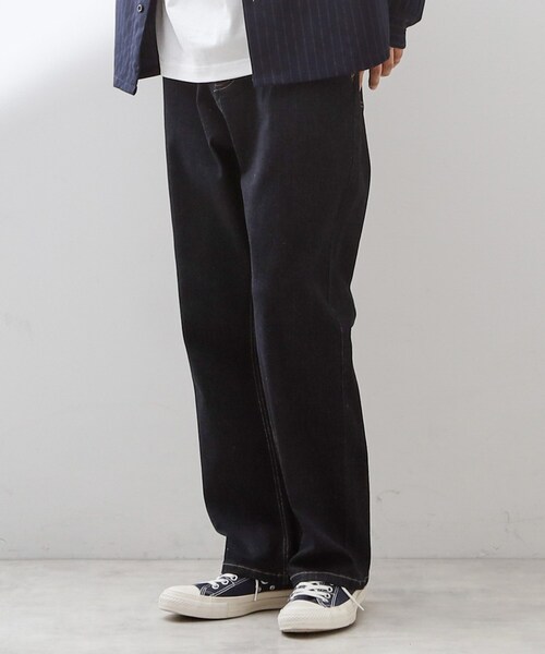 THE SHOP TK （ザ ショップ ティーケー ）の「コットンカーブデニム 【セットアップ可/洗濯機OK】（デニムパンツ・メンズ・ネイビー/ブラック・04/03/02）」の21枚目の写真