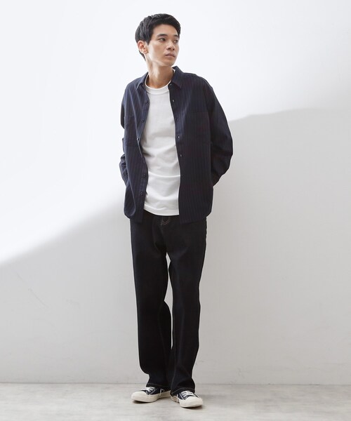 THE SHOP TK （ザ ショップ ティーケー ）の「コットンカーブデニム 【セットアップ可/洗濯機OK】（デニムパンツ・メンズ・ネイビー/ブラック・04/03/02）」の20枚目の写真