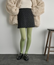THE YOn（ザヨン）の「ウールライクドットミニスカート（スカート・レディース）」