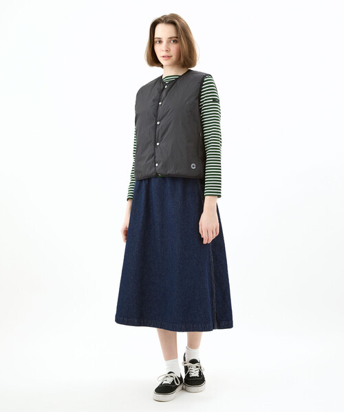 ORCIVAL / ダウンベスト/2/ポリエステル/BLK/無地/OR-A0072 ORCIVAL | ポリエステルタフタ インナーダウン ベスト WOMEN（ダウン