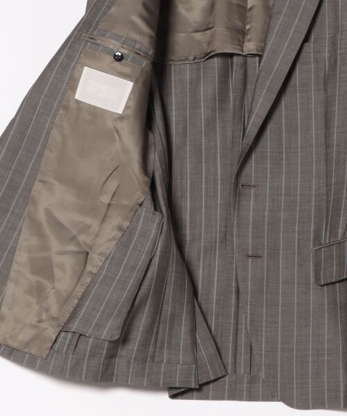DESIGNWORKS（デザインワークス）の「【リングジャケット×デザインワークス】ストライプジャケット（セットアップ・メンズ・グレー系その他/ブラウン系その他・46/48/50/52）」の4枚目の写真